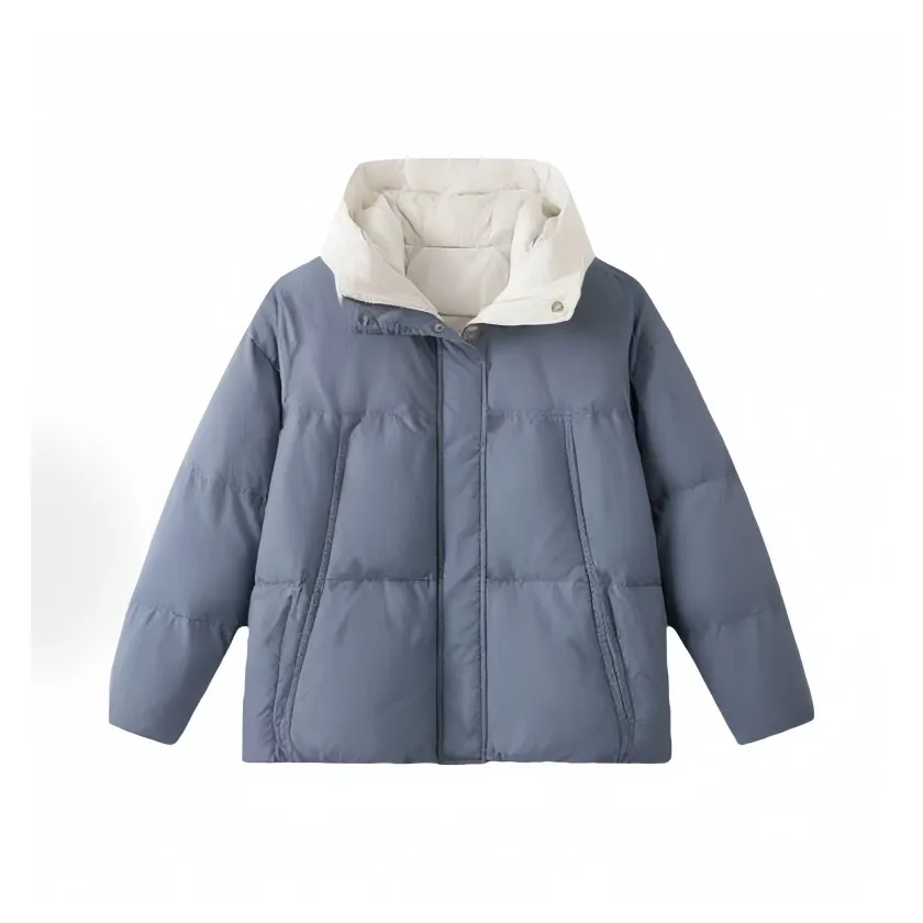 TSKIU Светло-синий женский пуховик