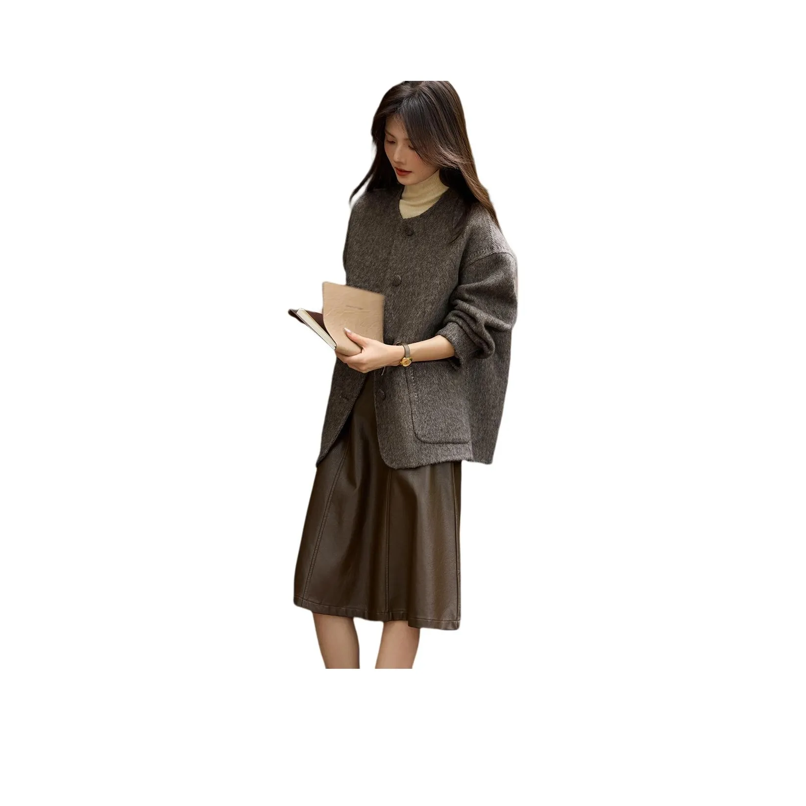 XWI Куртка Женская Шоколадно-Коричневый