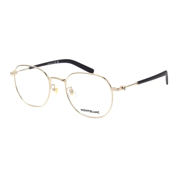 MONTBLANC Круглые Очки с диоптриями Мужские Золотые