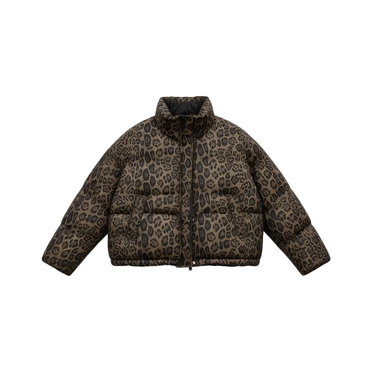 FLIM Леопардовый принт Женские пуховики