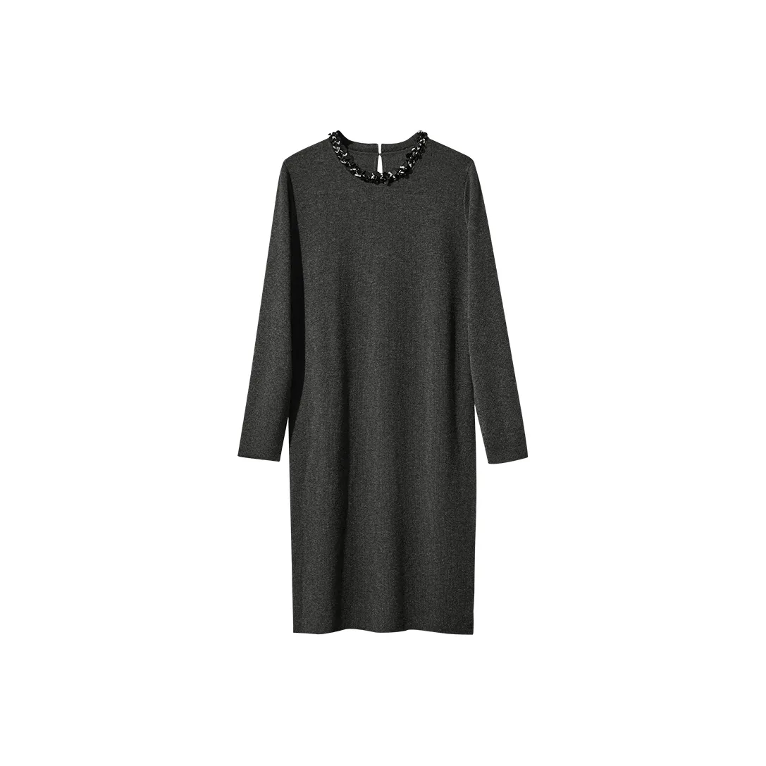 AMII Длинное платье с длинными рукавами женское