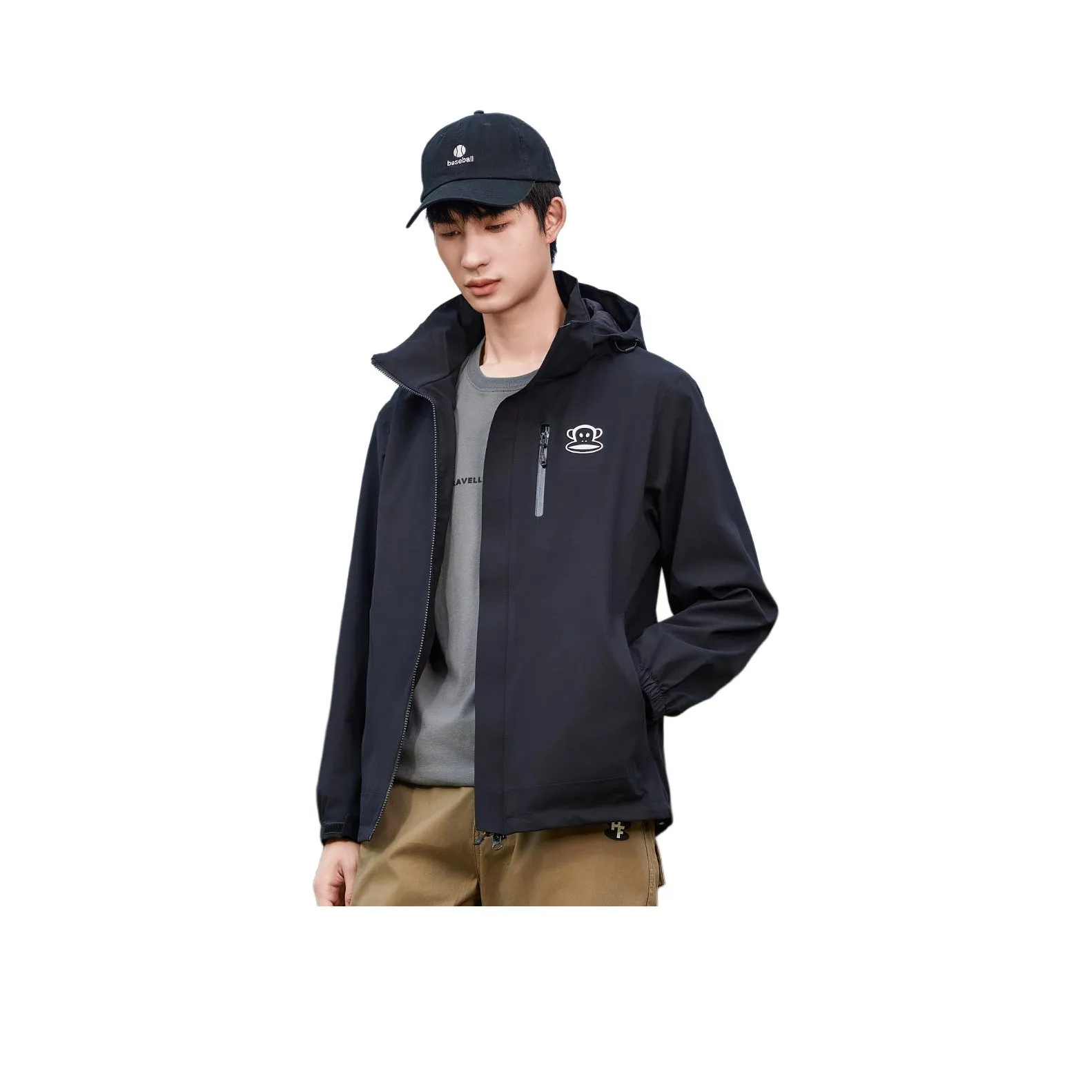 PAUL FRANK Водонепроницаемый Ветрозащитный Термический Устойчивый к истиранию Водоотталкивающий Ветровка Мужская