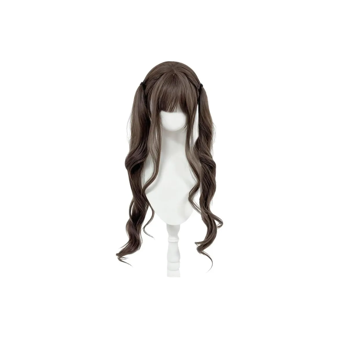 BEIQING Лолита Длинные волнистые 85 см Равная чёлка Женская парик Высокотемпературная пряжа