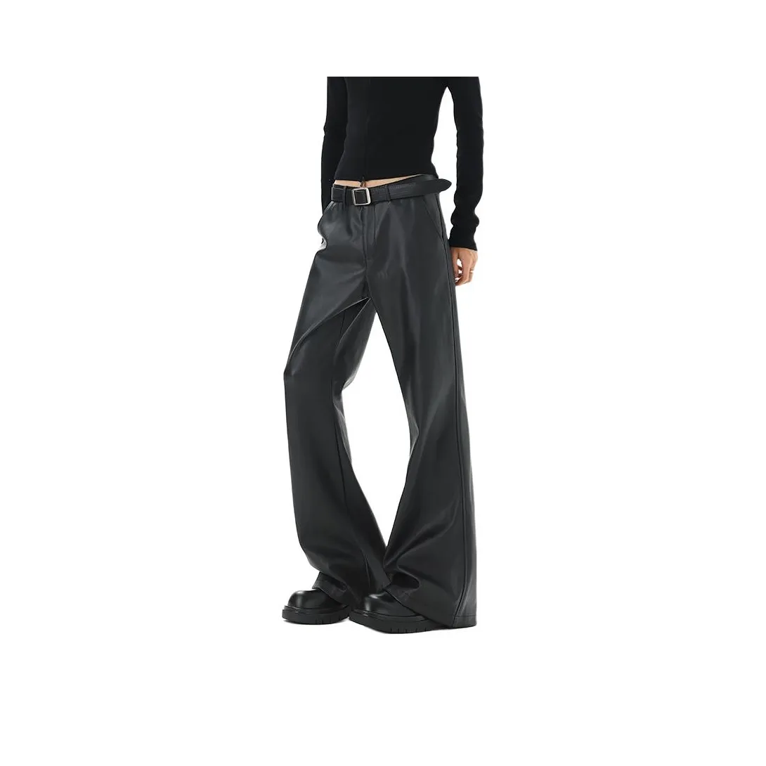 VPDP Черные Унисекс Кожаные Штаны