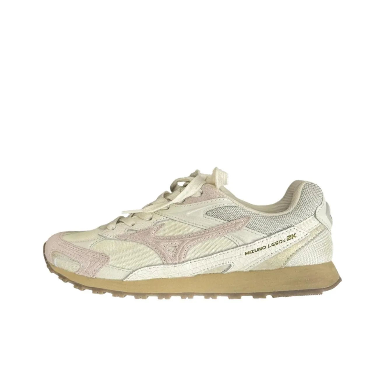 Mizuno LG 60S Низкий Топ Casual Унисекс Флис Облако Белый