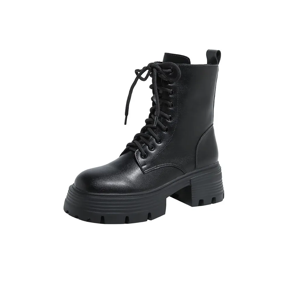 ALXNAN Короткий MID Голень Мартин Boot Женские