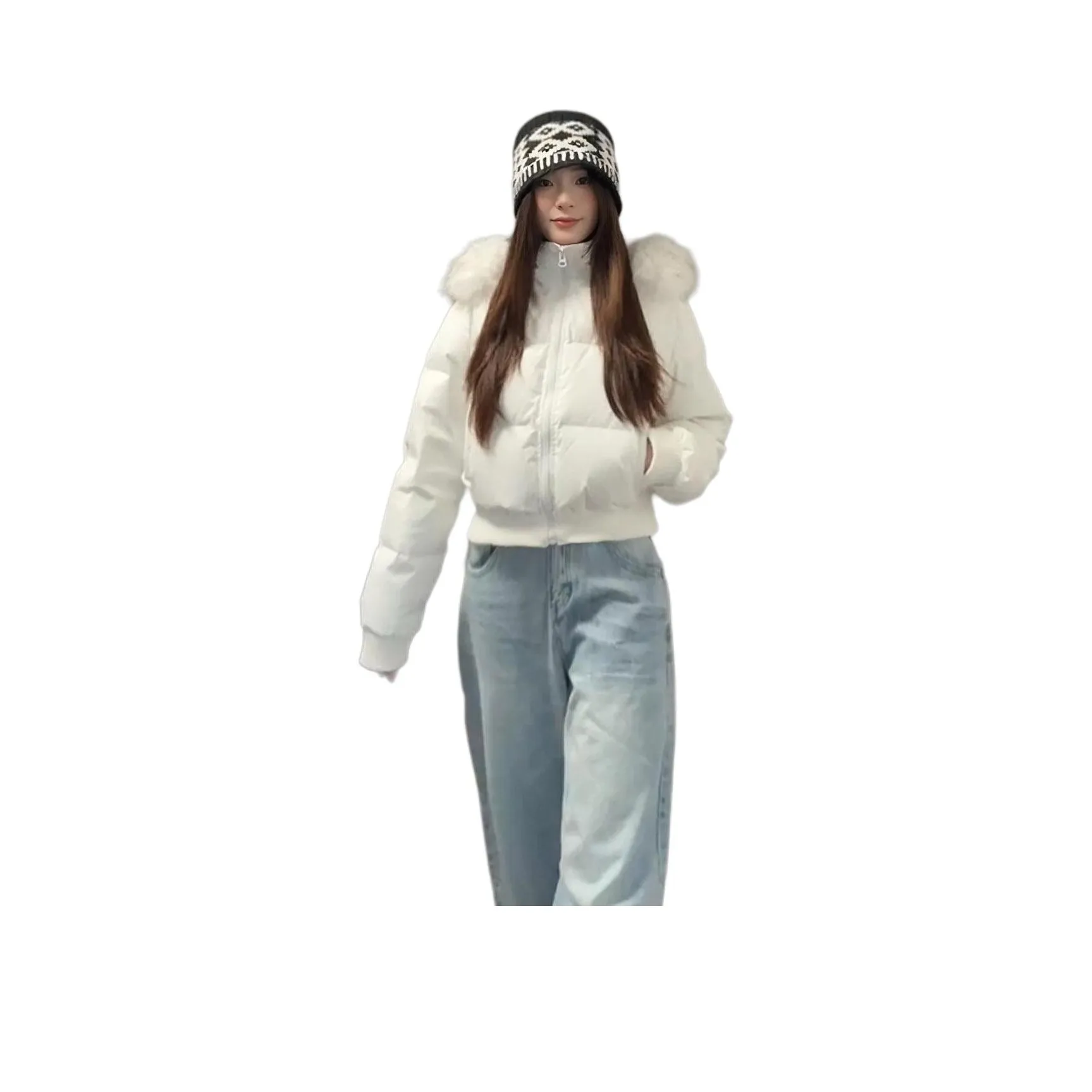 Langqing Белый Женский пуховик