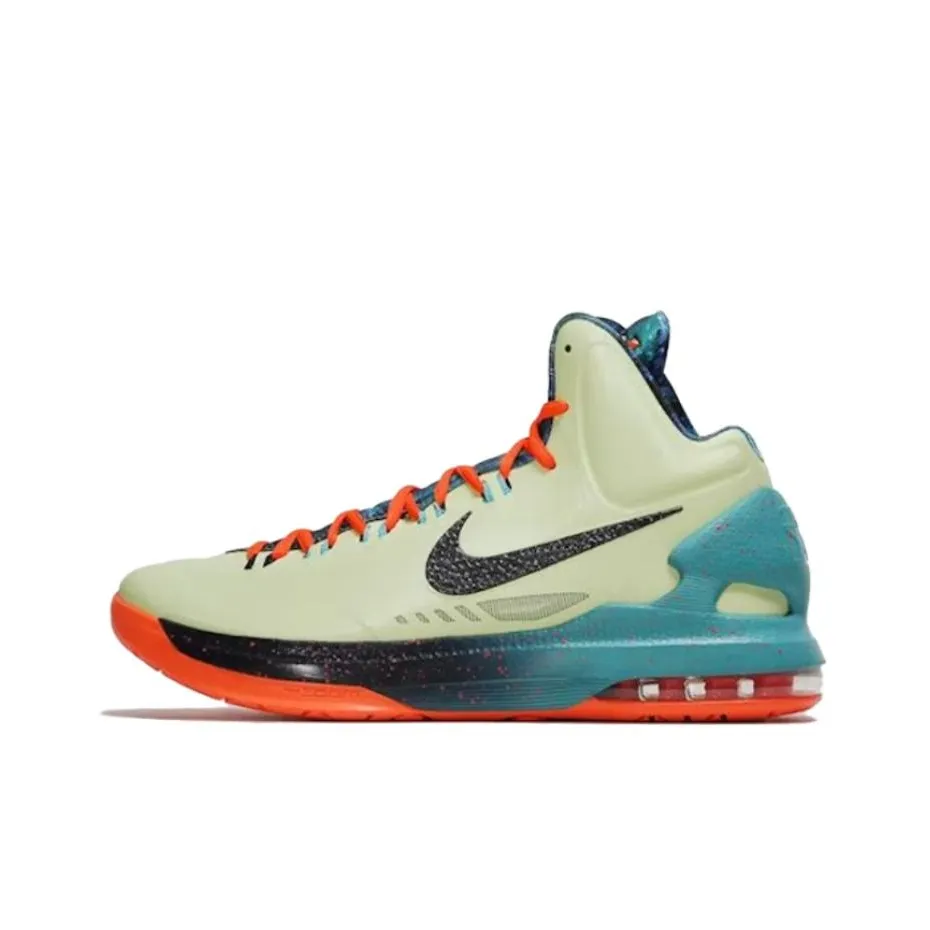 Nike KD 5 All Star Регион 72 Нескользящий Легкий Высокий Топ Баскетбольные Кроссовки Мужской Зеленый