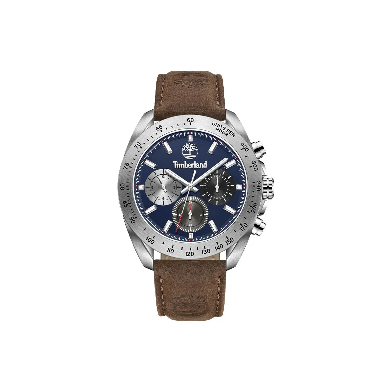 Коллаборация Timberland Carrigan Collection Наручные часы Кварцевый механизм Кожаный ремешок 44 мм Желтый циферблат