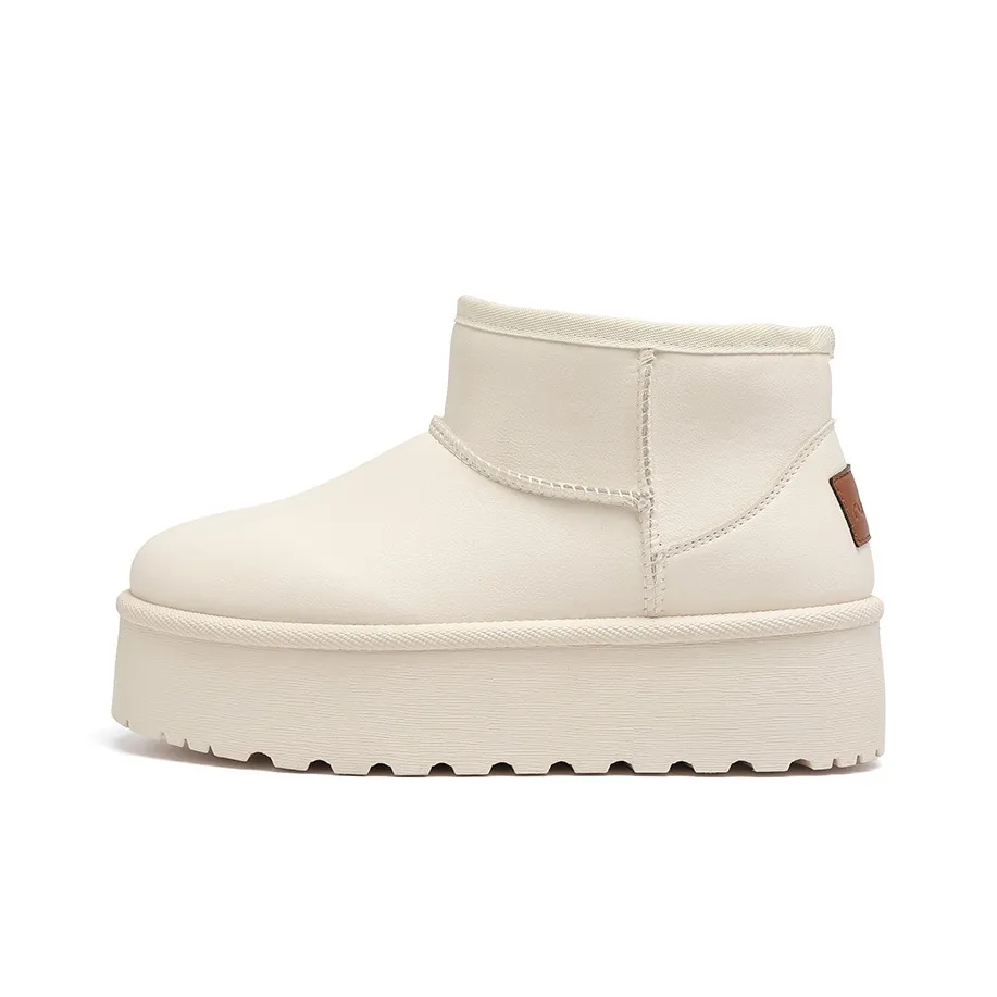 RENBEN Флисовая подкладка утепленная обувь водонепроницаемая короткая увеличивающая высоту сноубутсы женские