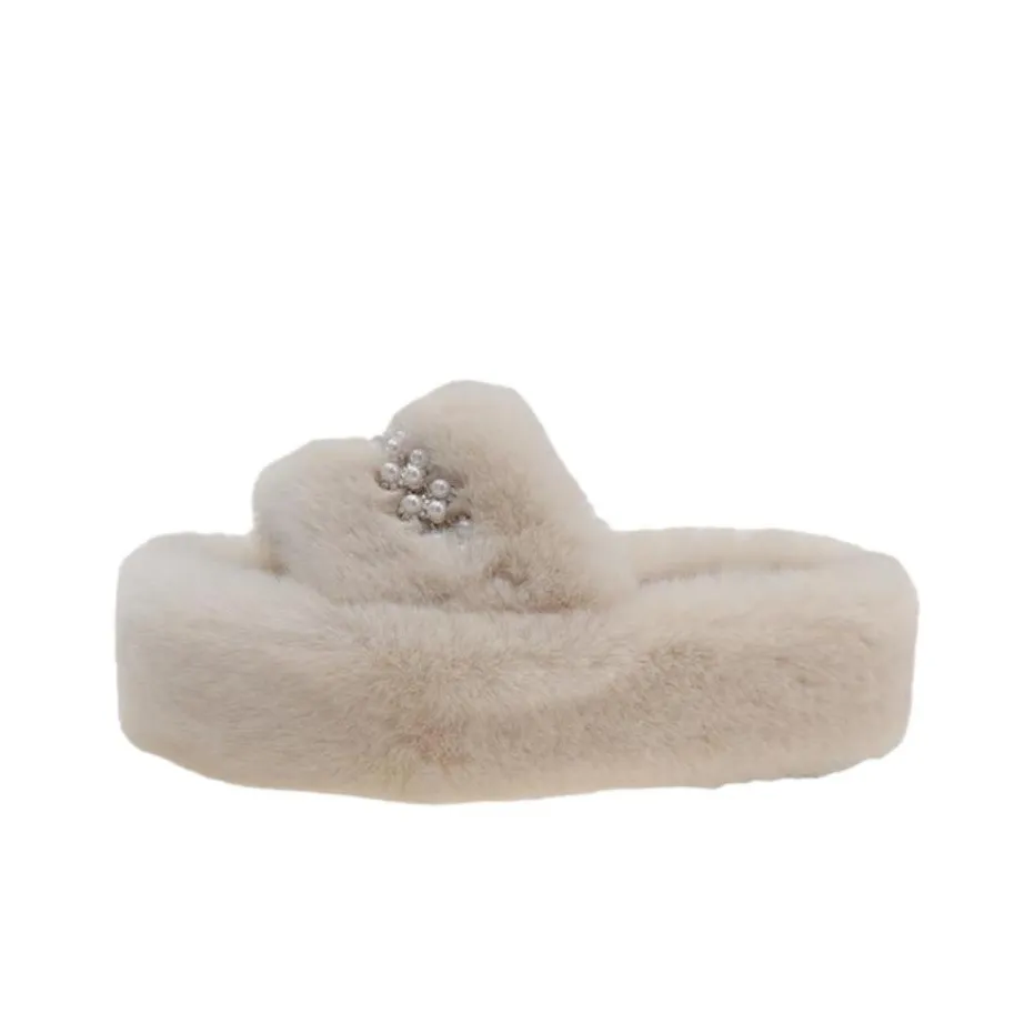 WUJI Резиновый ворсистый слайдер Slipper для женщин