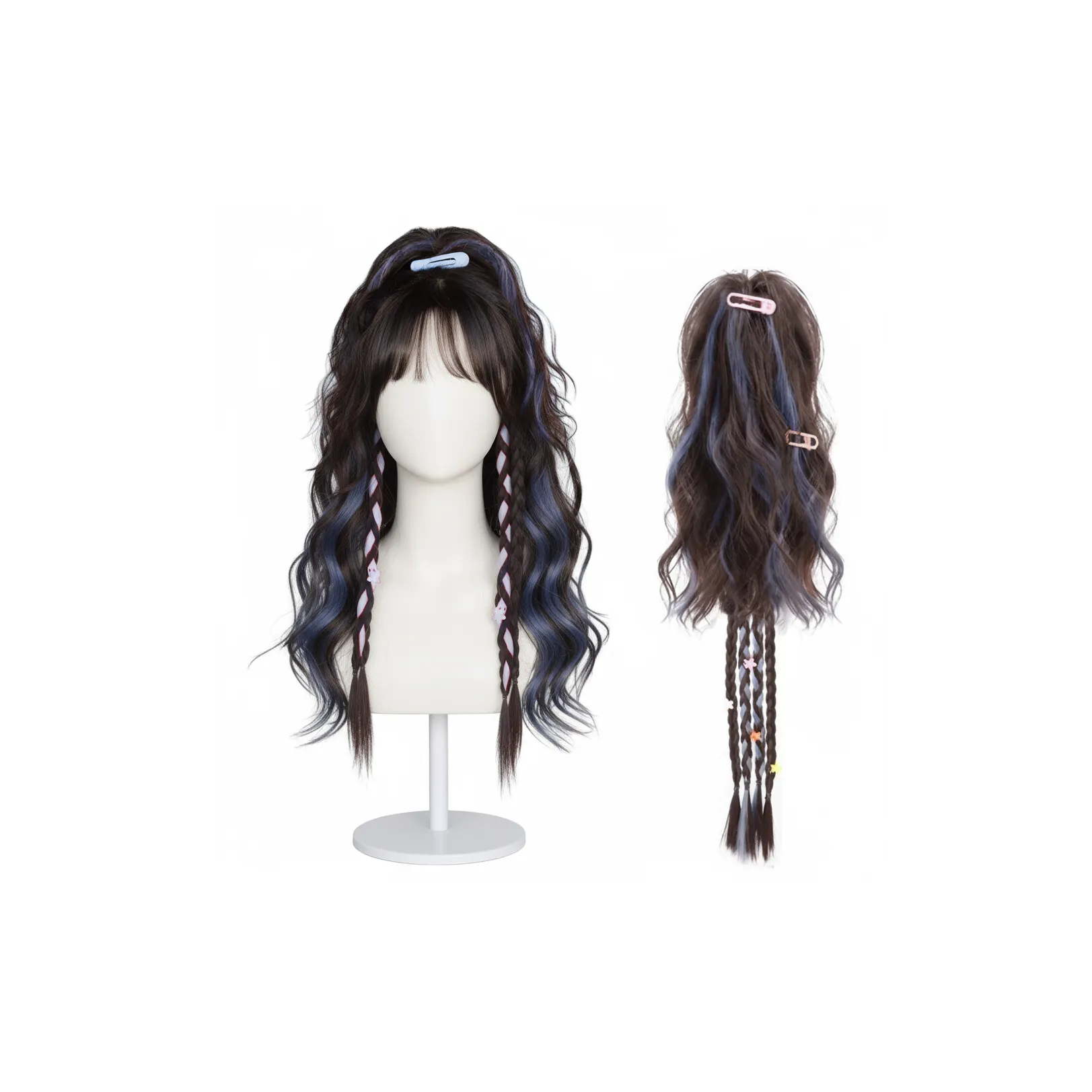 QIYEXUE Многоцветный Плетеный Полузаплетенный Ротанг Волосы Плетение Косичка Парик