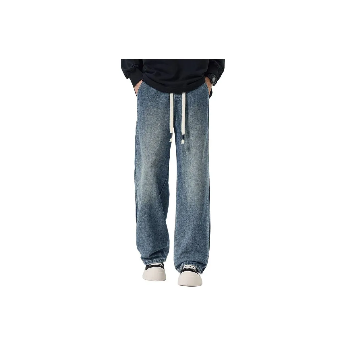 NRXX Винтажные синие унисекс джинсы