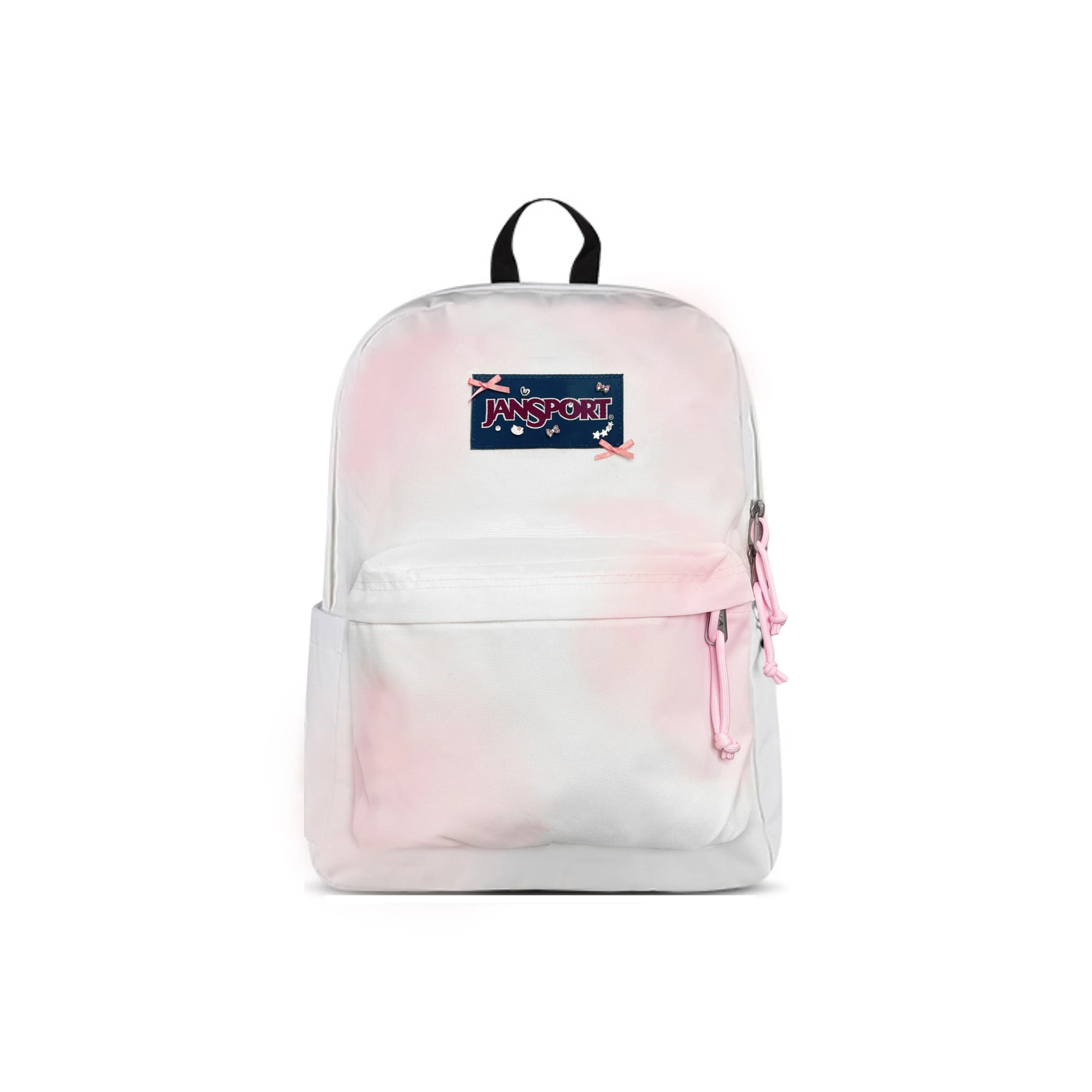 JanSport Ткань Рюкзак Унисекс Белый Розовый