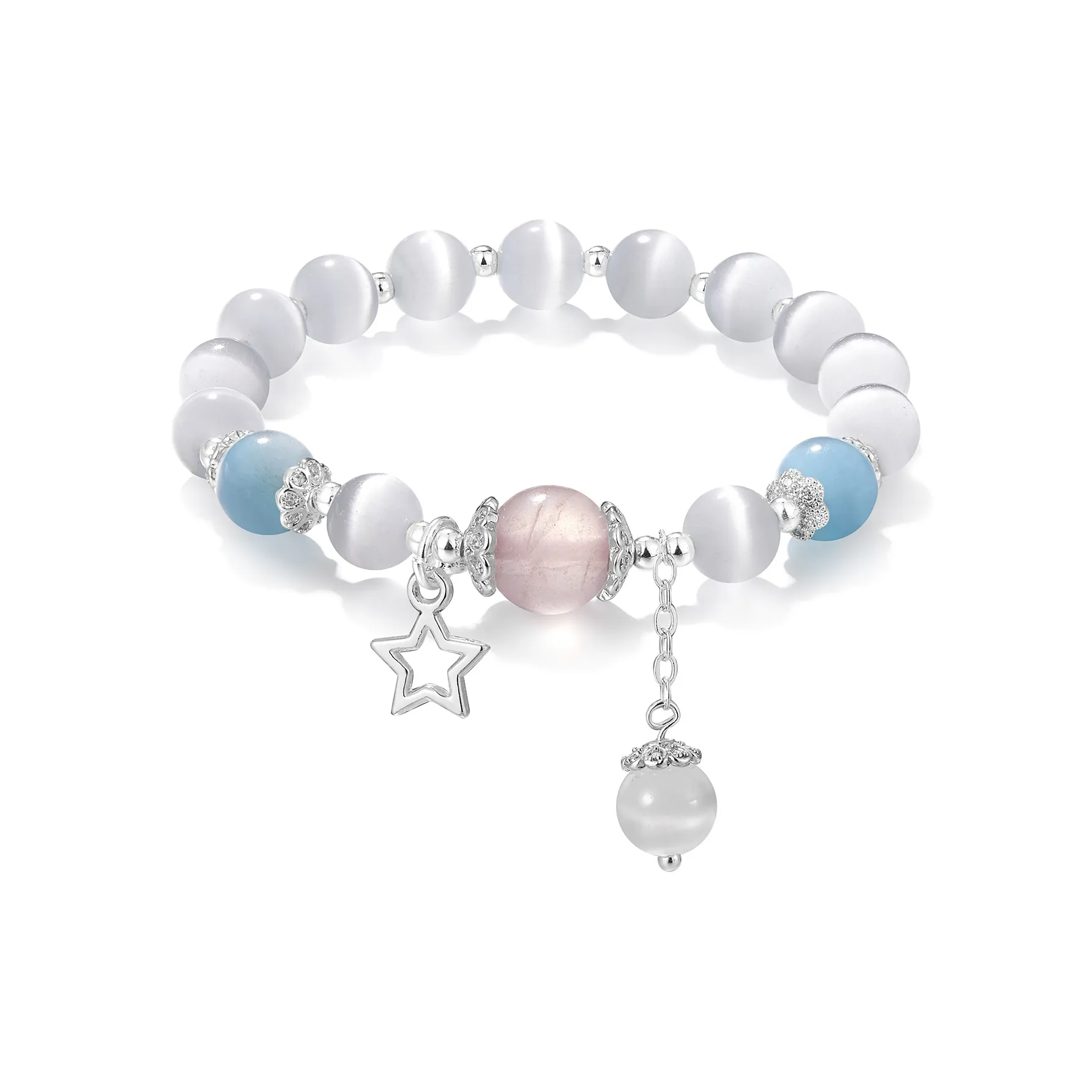 Zeroline Стекло Кошачий глаз Браслеты Женские