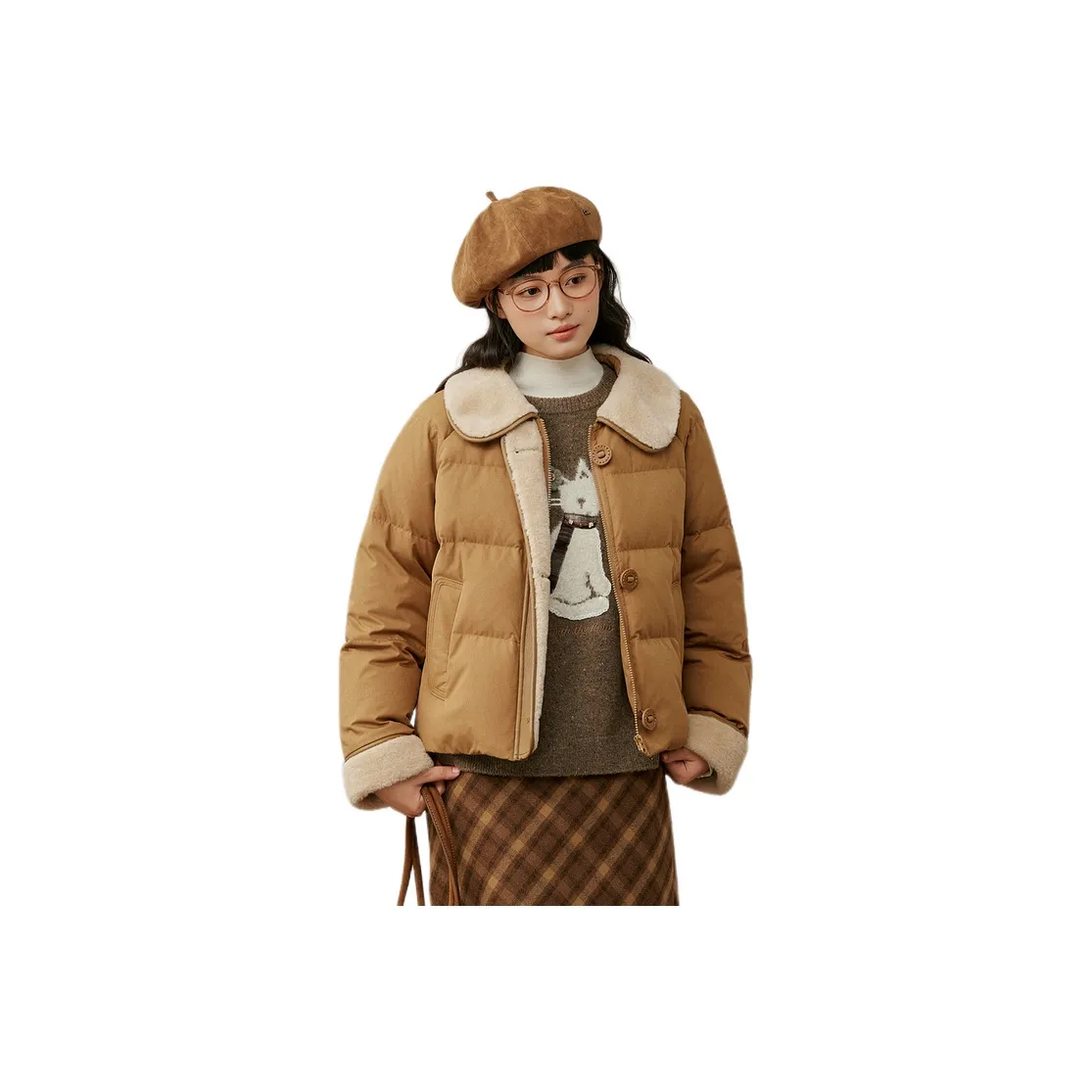 ZIHAN Sunset Orange Women's Down Jackets