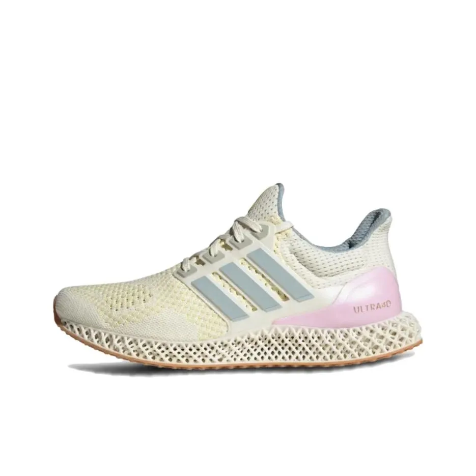 Adidas ULT Slip-Resistant Дышащий Легкий Низкий Топ Беговые Кроссовки Унисекс Бежевый Серебряный