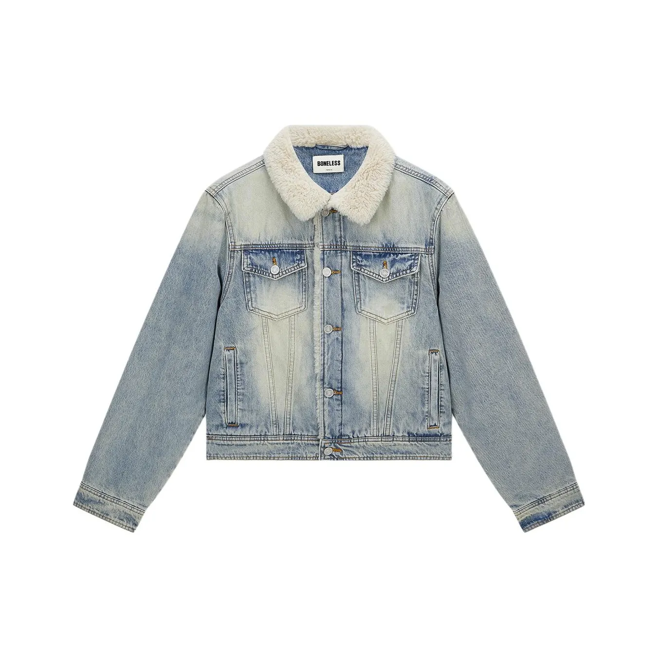 BONELESS Cut Vintage Blue Women's Denim Jackets