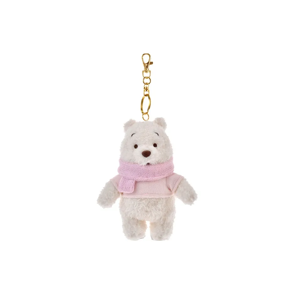 Disney Store Winter Sweetheart Winnie The Pooh и Piglet Милая Подвеска из Плюша Высота 12 см Размер 16 см