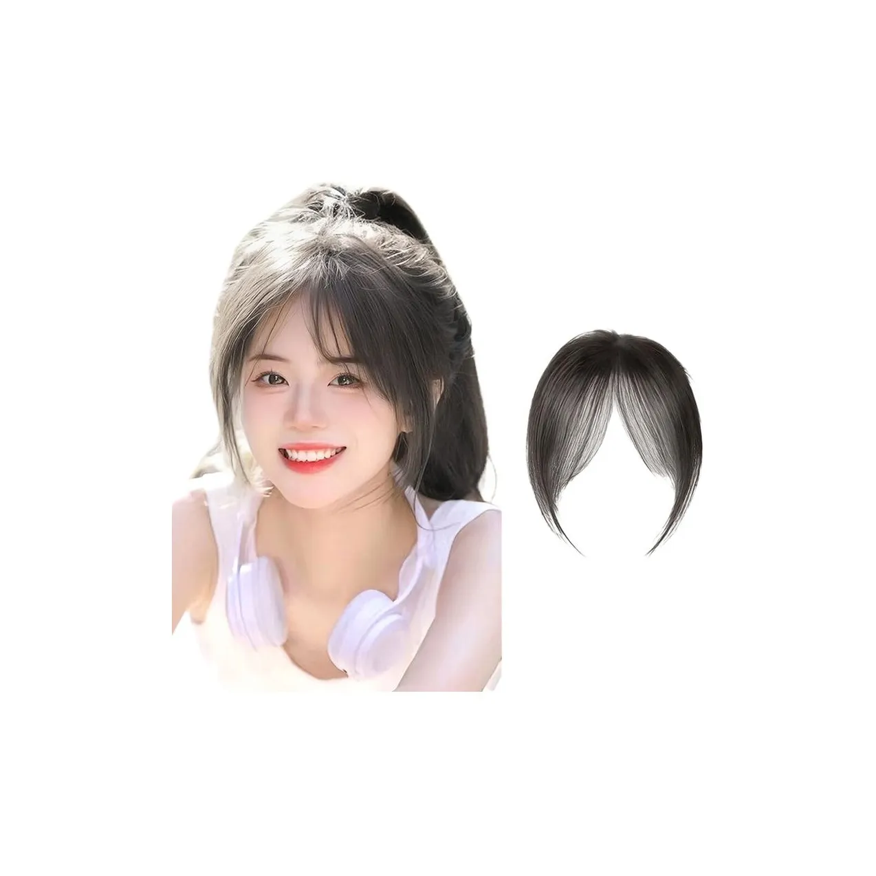 SHIYING Детская парик с кисточками для женских человеческих волос