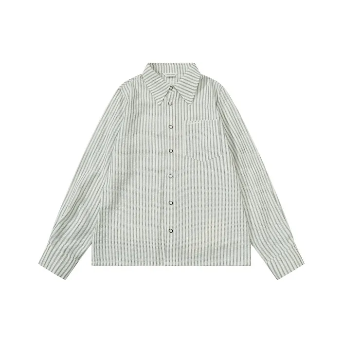 Sameuoo Черно-белые полосы Унисекс Рубашки