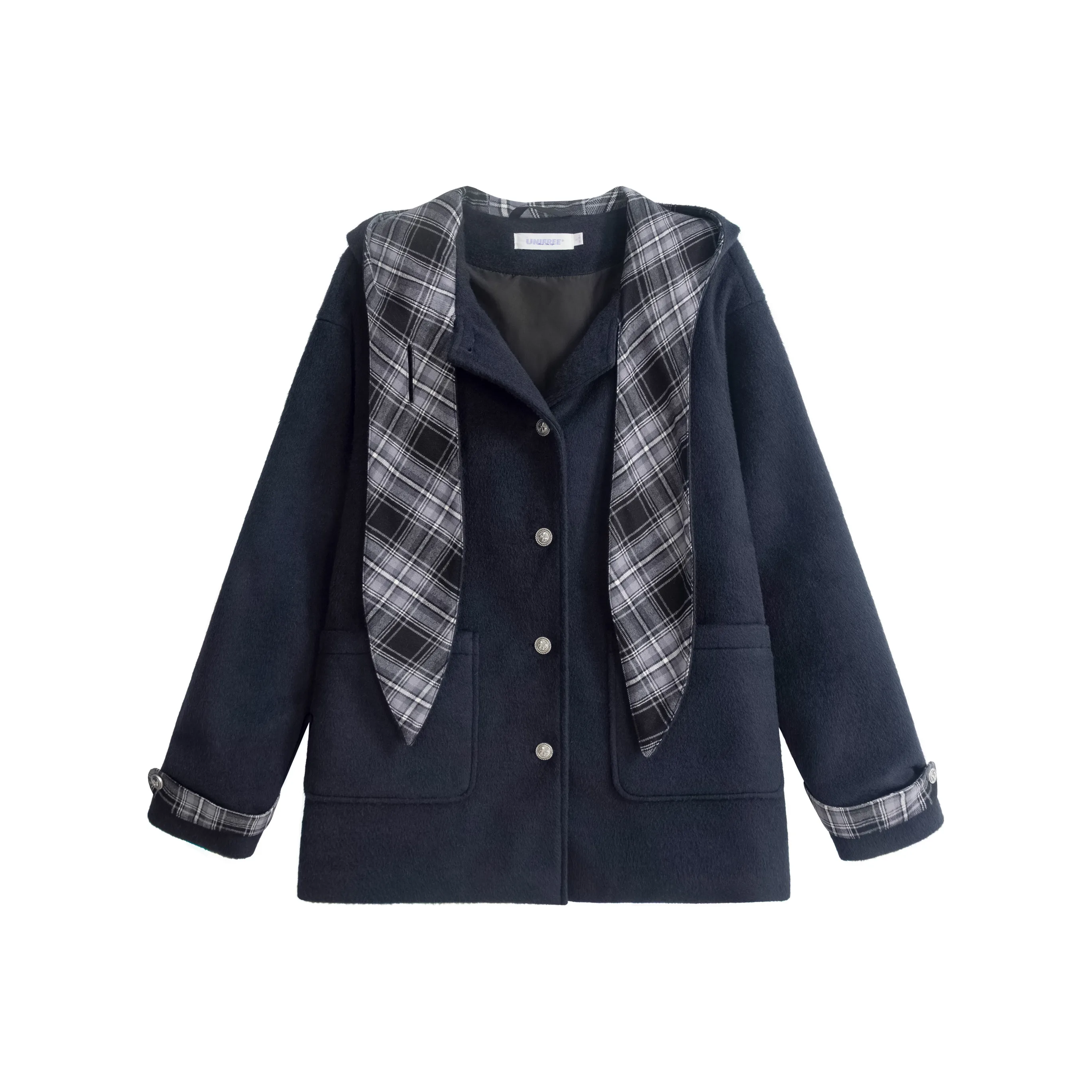 UNIFREE Темно-синий женский пальто