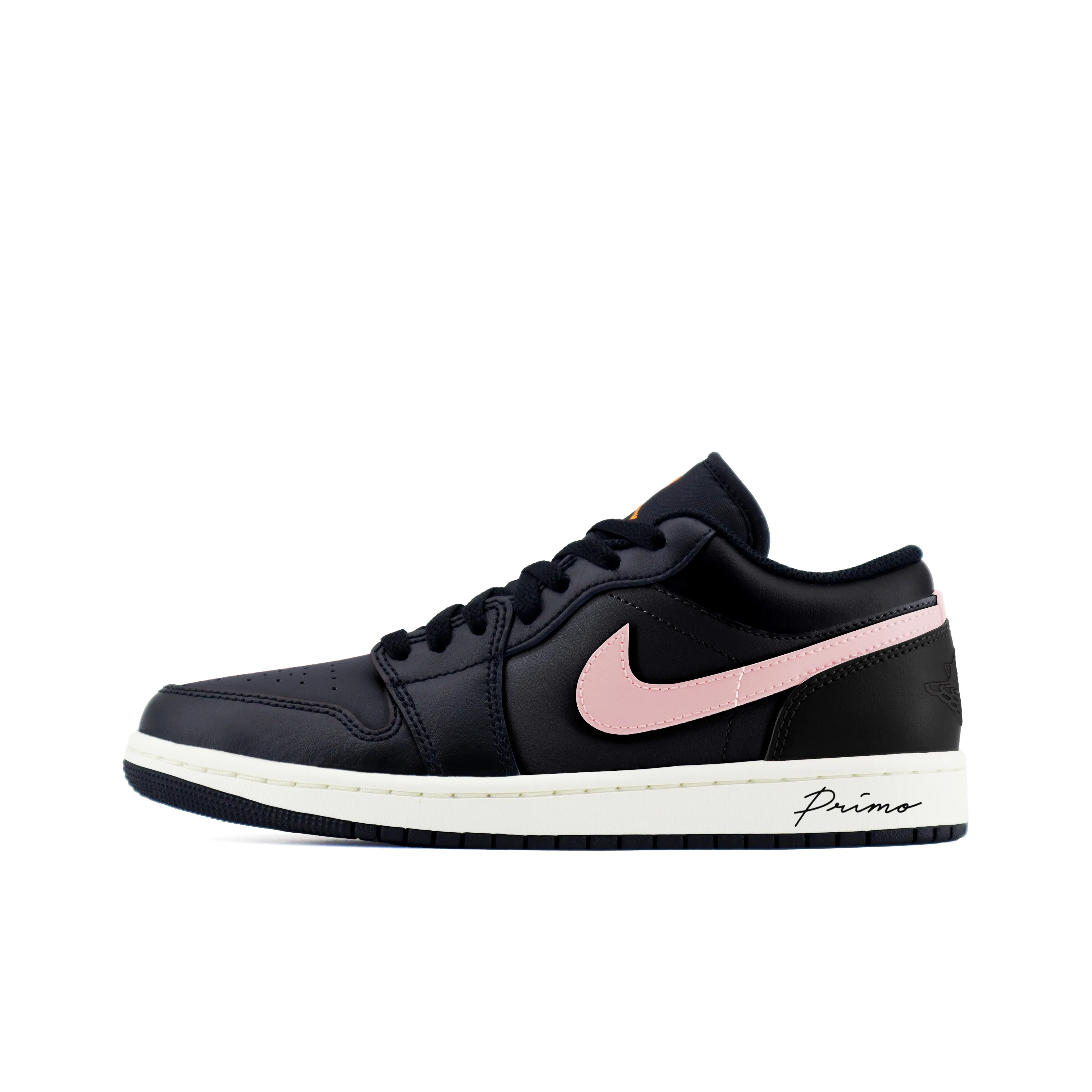 Jordan Air Jordan 1 Черный Розовый Устойчивый к истиранию Низкий Топ Детские Баскетбольные Кроссовки Черный Подростки