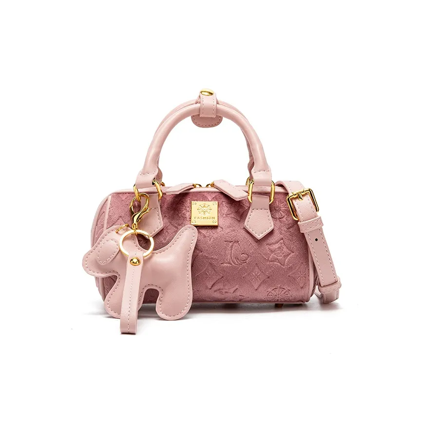 MACKJANICE ПУ (полиуретан) Сумка Стандартная Женская Тисненая Розовая