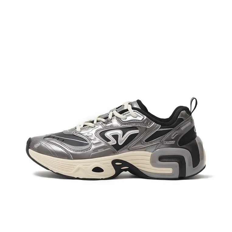 ANTA SNEAKERVERSE Амортизация Износостойкий Низкий Топ Повседневная Обувь Мужская Серебристо-Черная