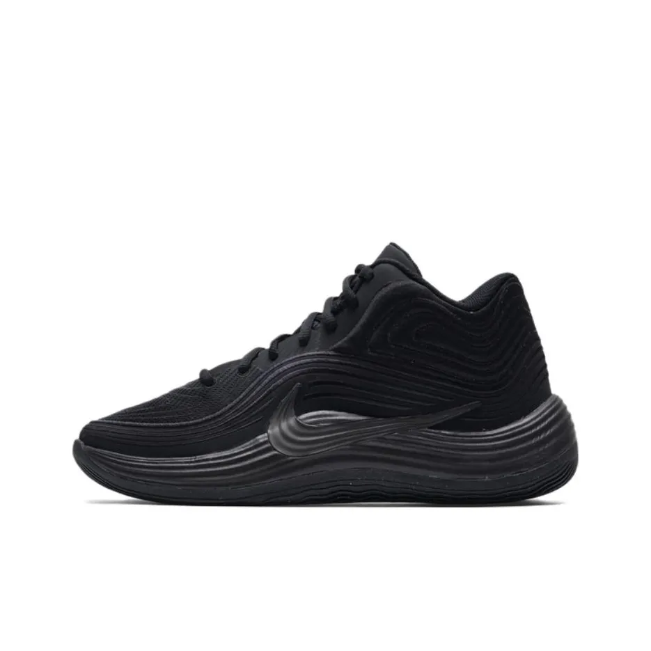 Nike Precision 8 MID Топ Баскетбольные кроссовки Унисекс Черный