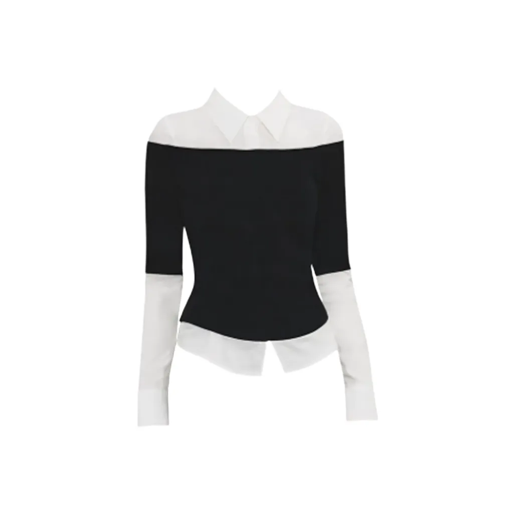 IUNOP Длинный рукав рубашка женские