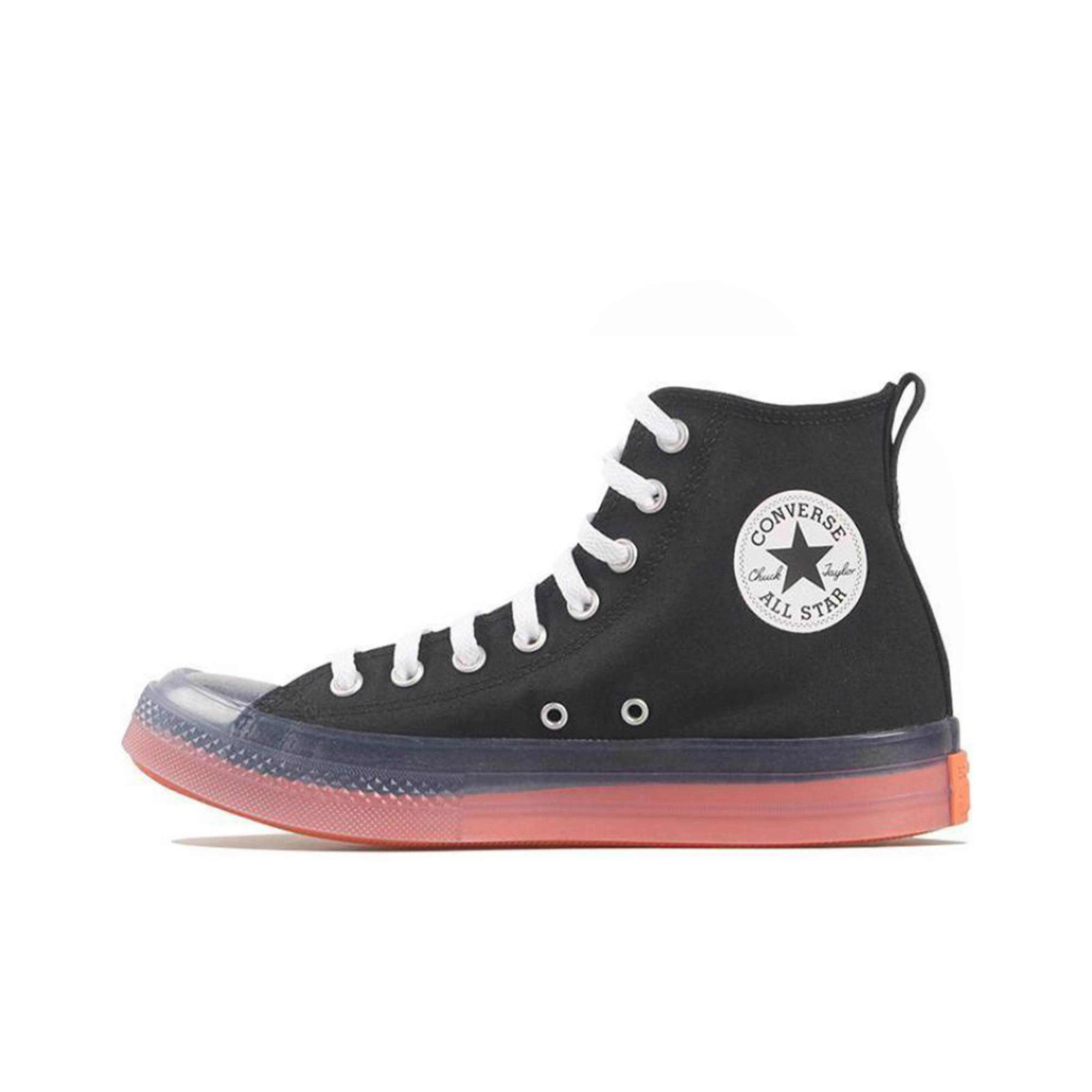 Converse Chuck Taylor All Star C Износостойкие и Легкие Высокие Кеды Унисекс Черные и Оранжевые