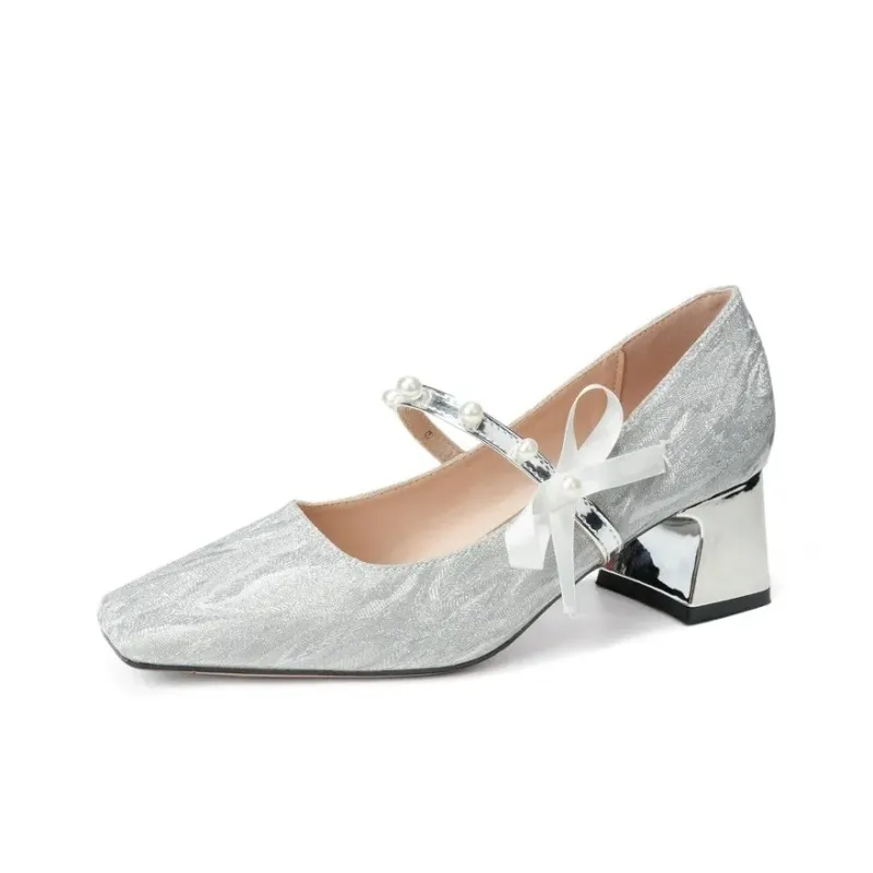 BETU Грубый каблук Туфли Мэри Джейн Женские