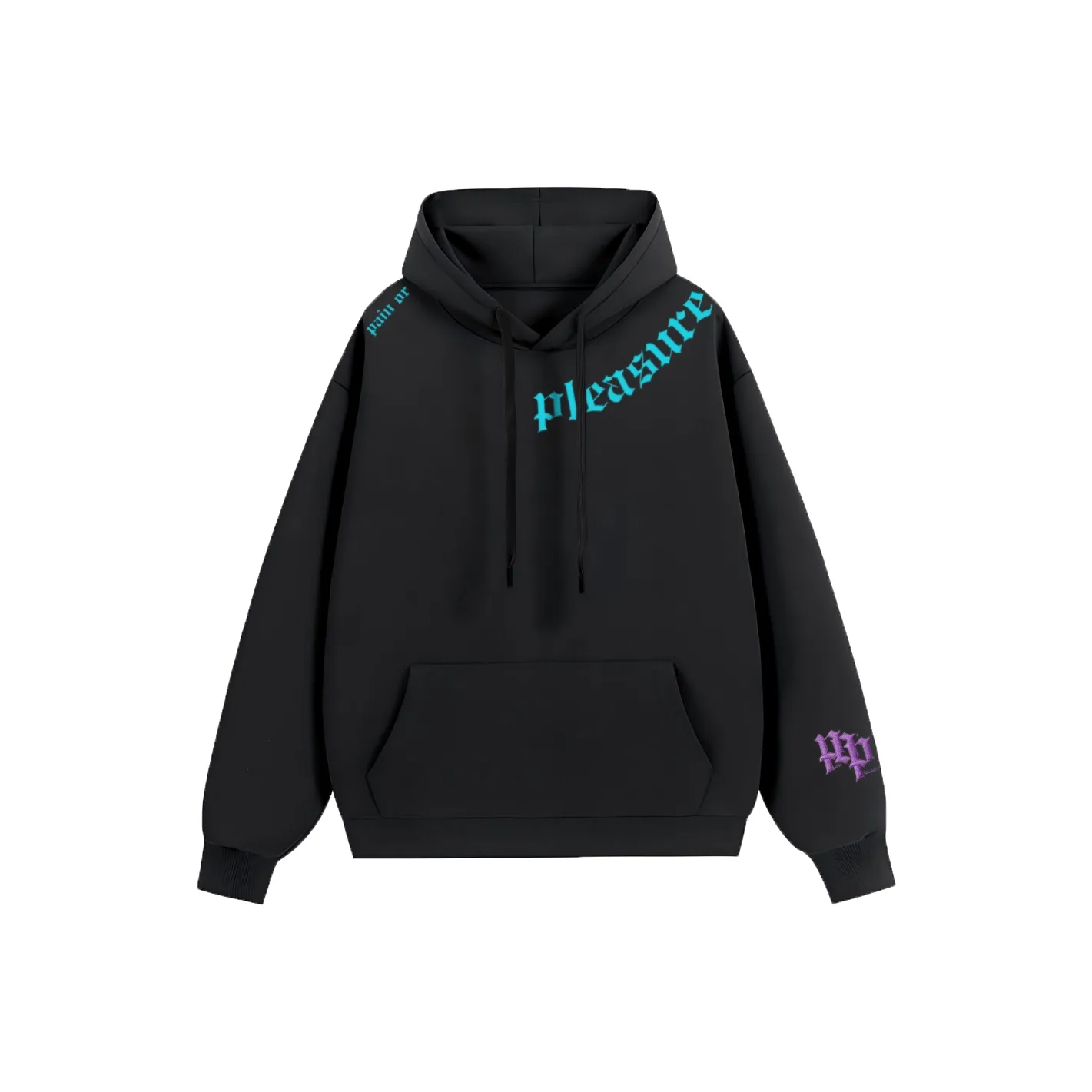 PAIN OR PLEASURE CLASSIC Hoodie Весна-осень Зимний С флисовой подкладкой Длинный рукав Утолщенный Термический