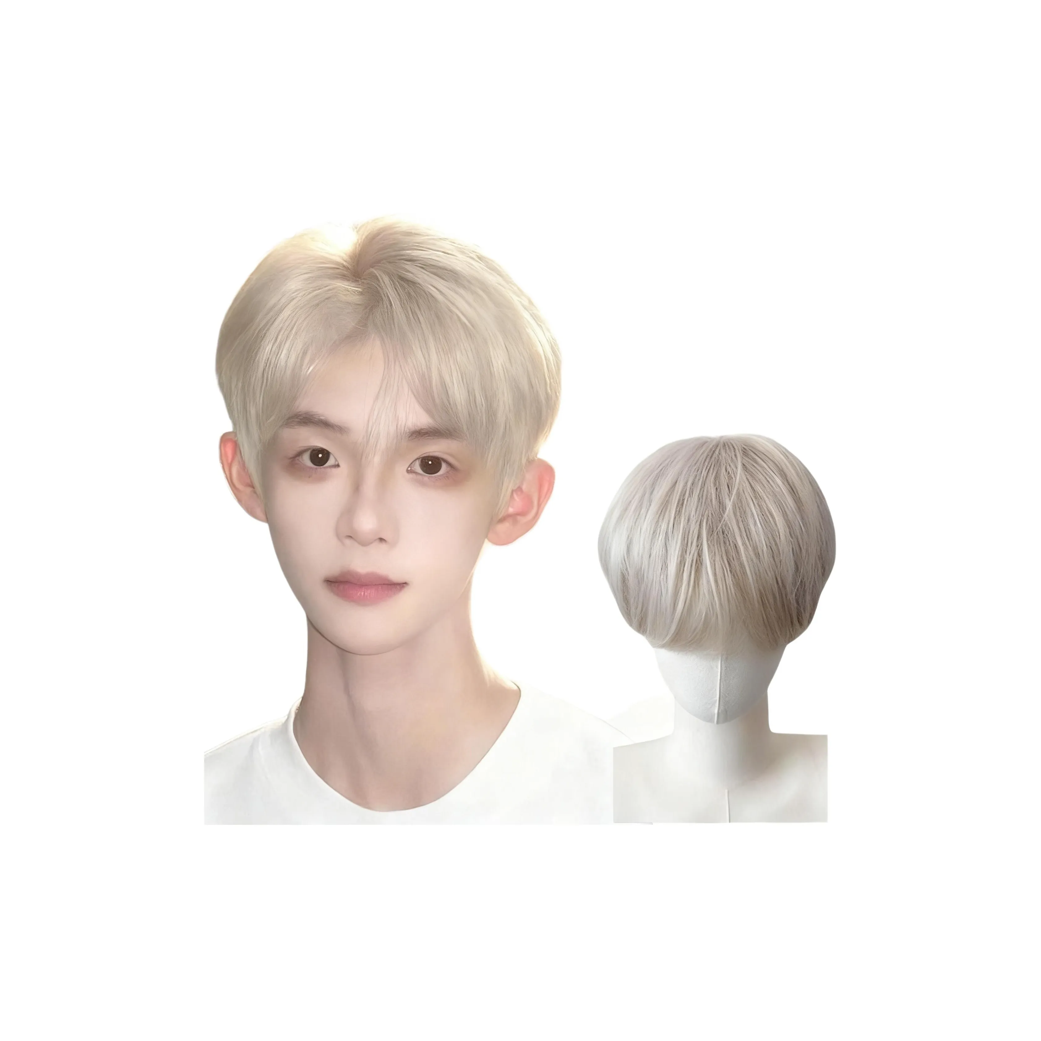 GLUNA Handsome Юность Короткие Волосы Парики