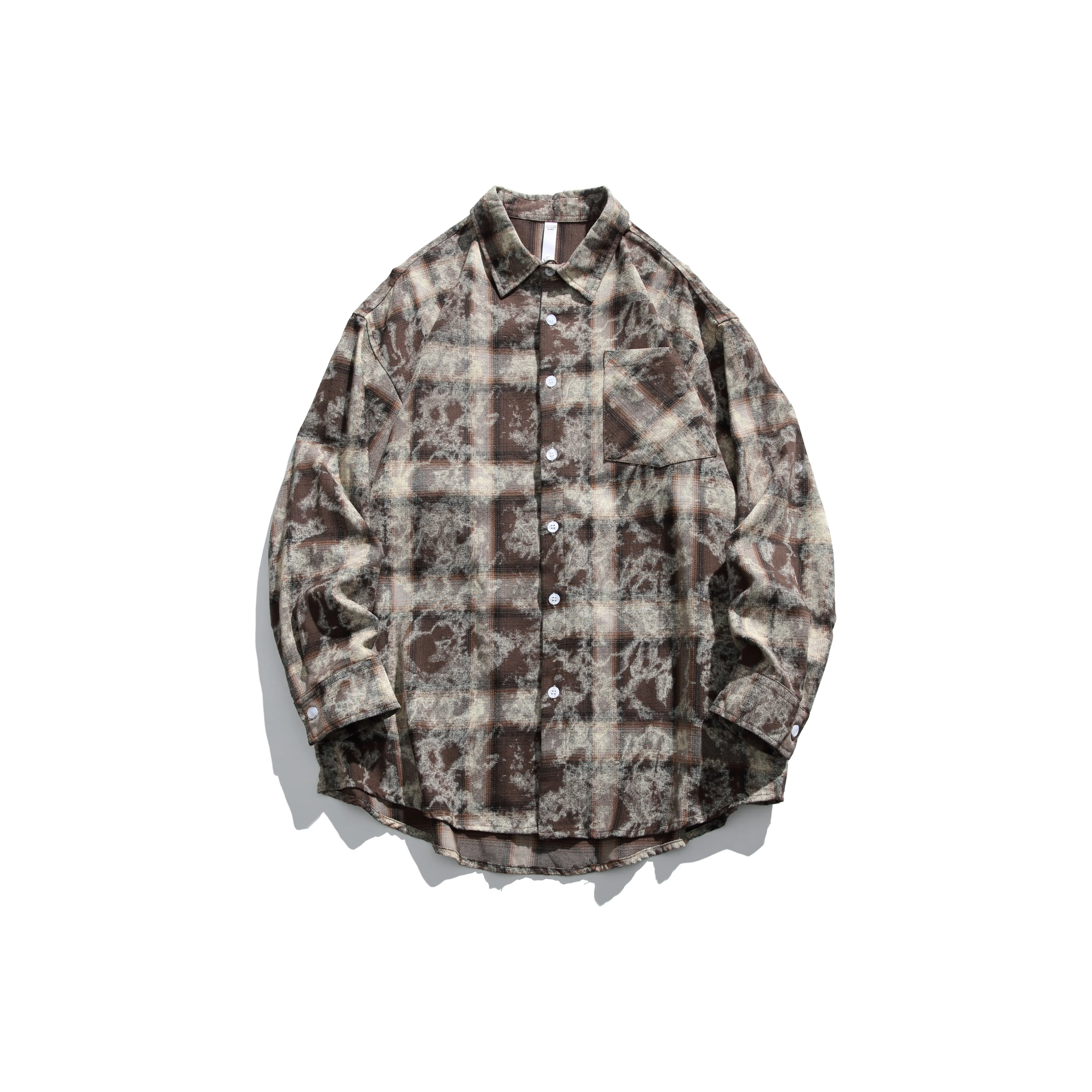 UKTK Коричневый Мужские Рубашки