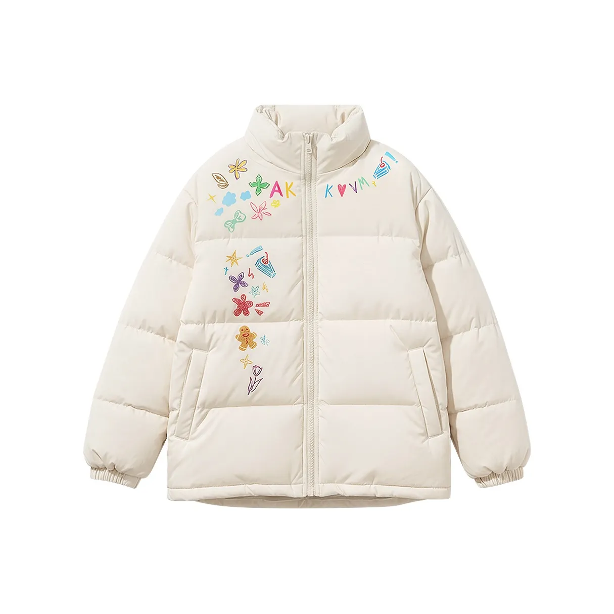 MIANGOU Экрю Унисекс Пуховики