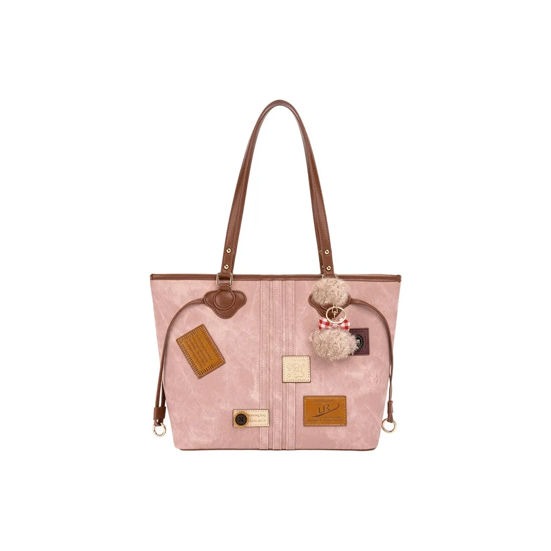 MARKANGARO Полиэстер Плечевая сумка Женская Конфетно-розовый Мокко Душевный дым Серый