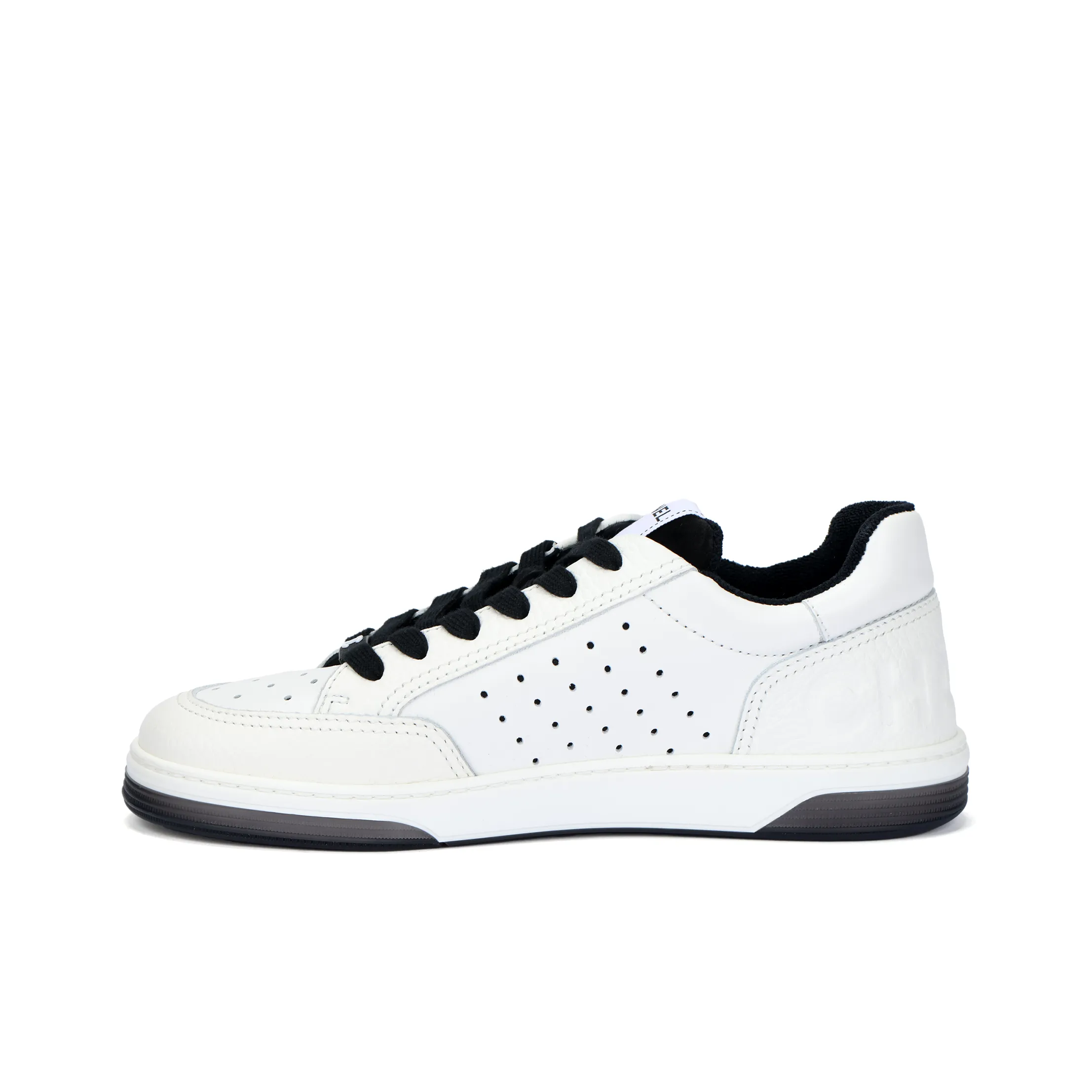 CHANEL Skateboard Shoes Women's Low Top Black White