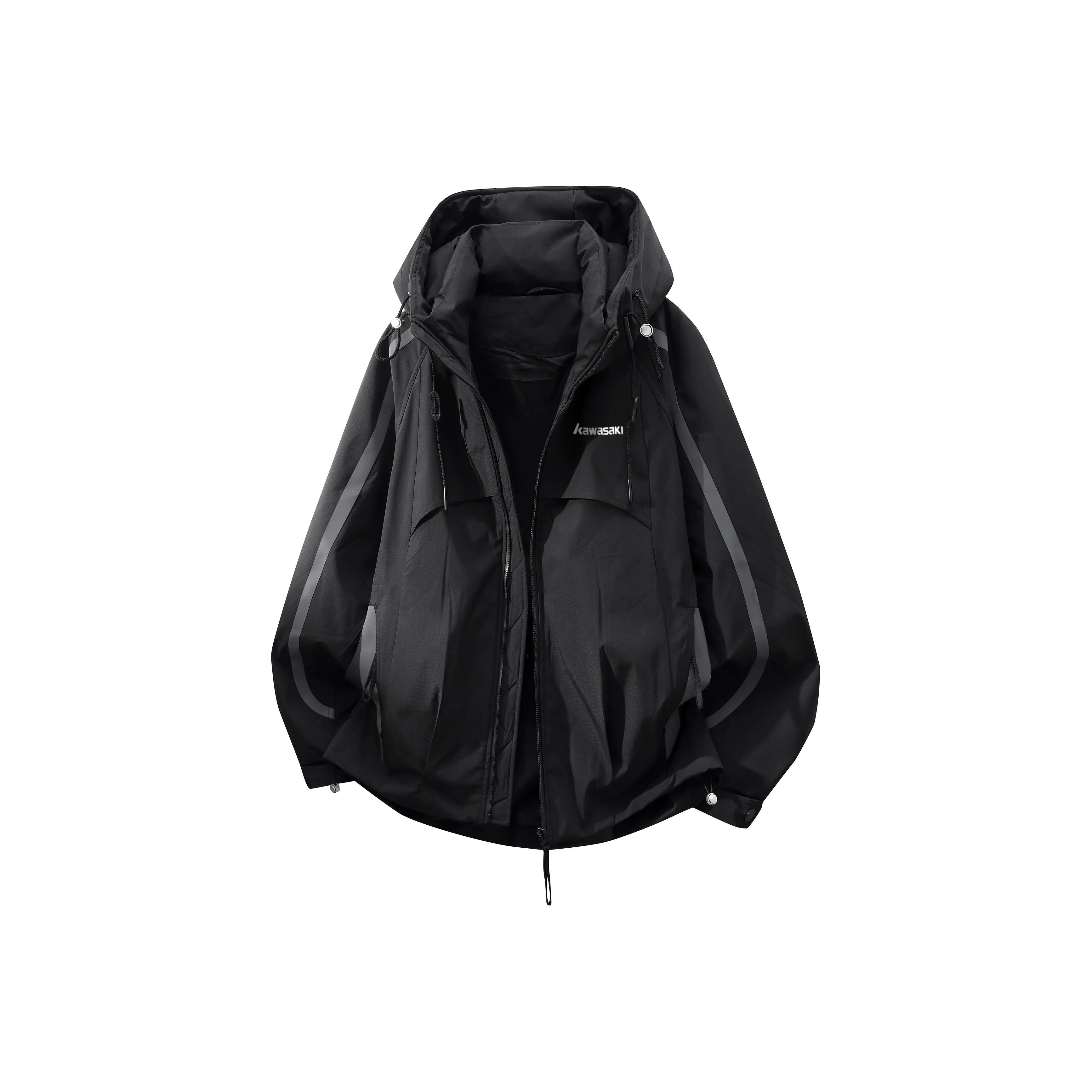 Kawasaki x SHIZHUANGZHOUSHOUXIU LIANMINGKUAN Пуховик Унисекс