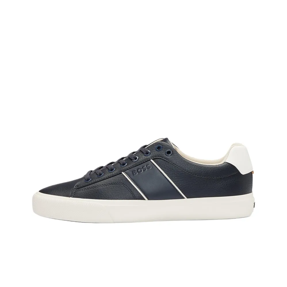 HUGO BOSS Skateboard Shoes Men Low-Top Dark Blue