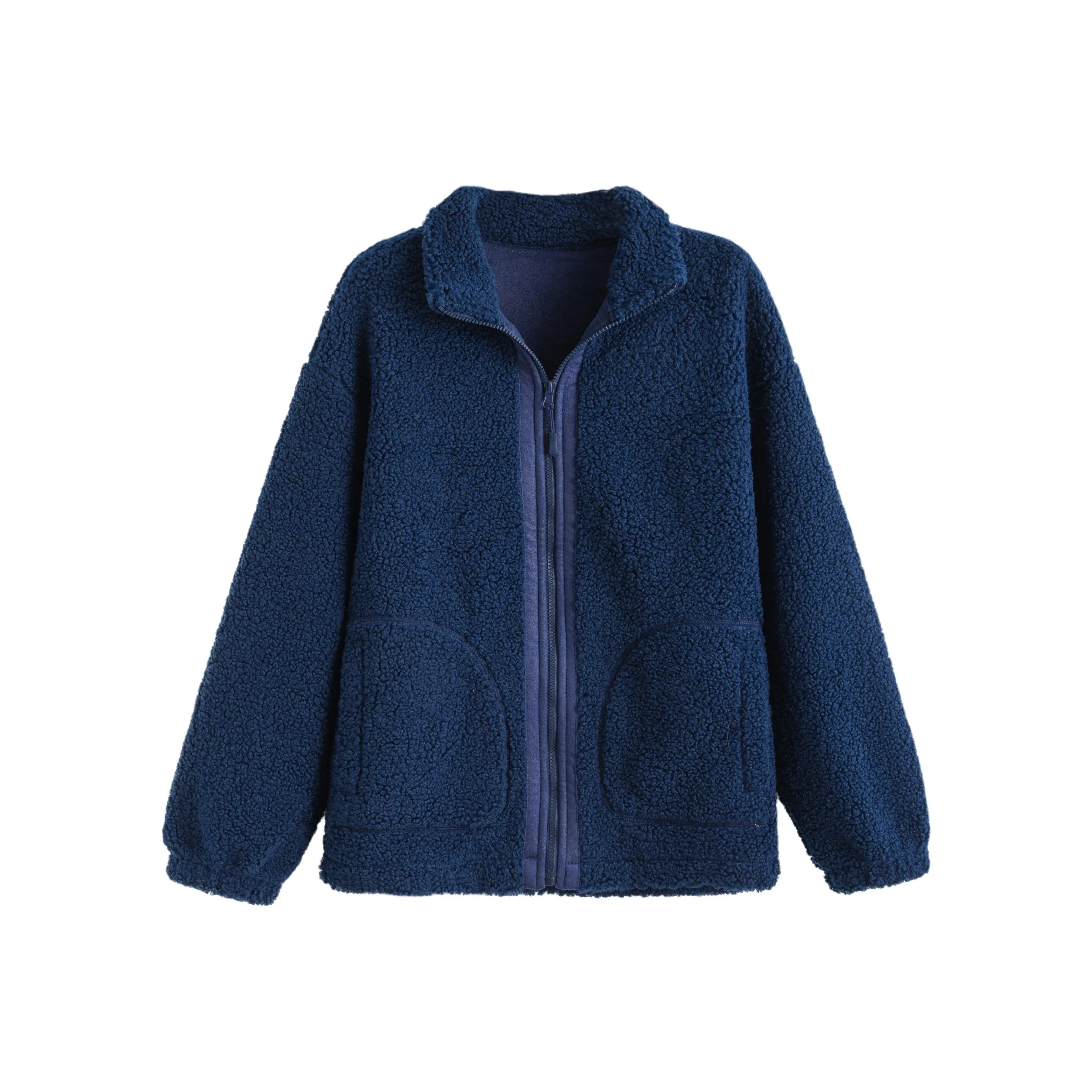 Tonlion Свет Темно-синий Синий Женские Меховые изделия