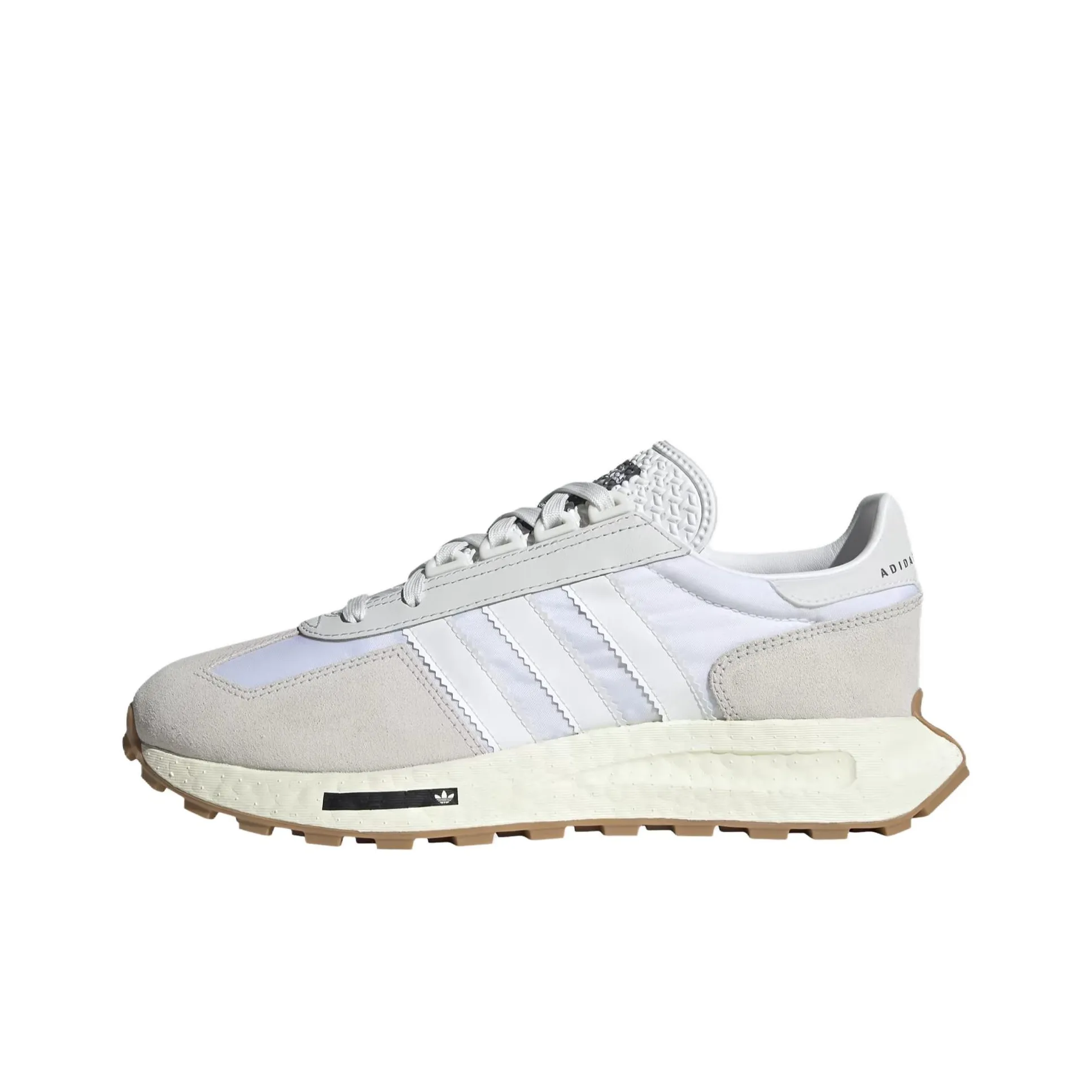 Adidas Originals Retropy E5 Устойчивый к истиранию Дышащий Низкий Топ Boost Беговые кроссовки Унисекс Белый Серый