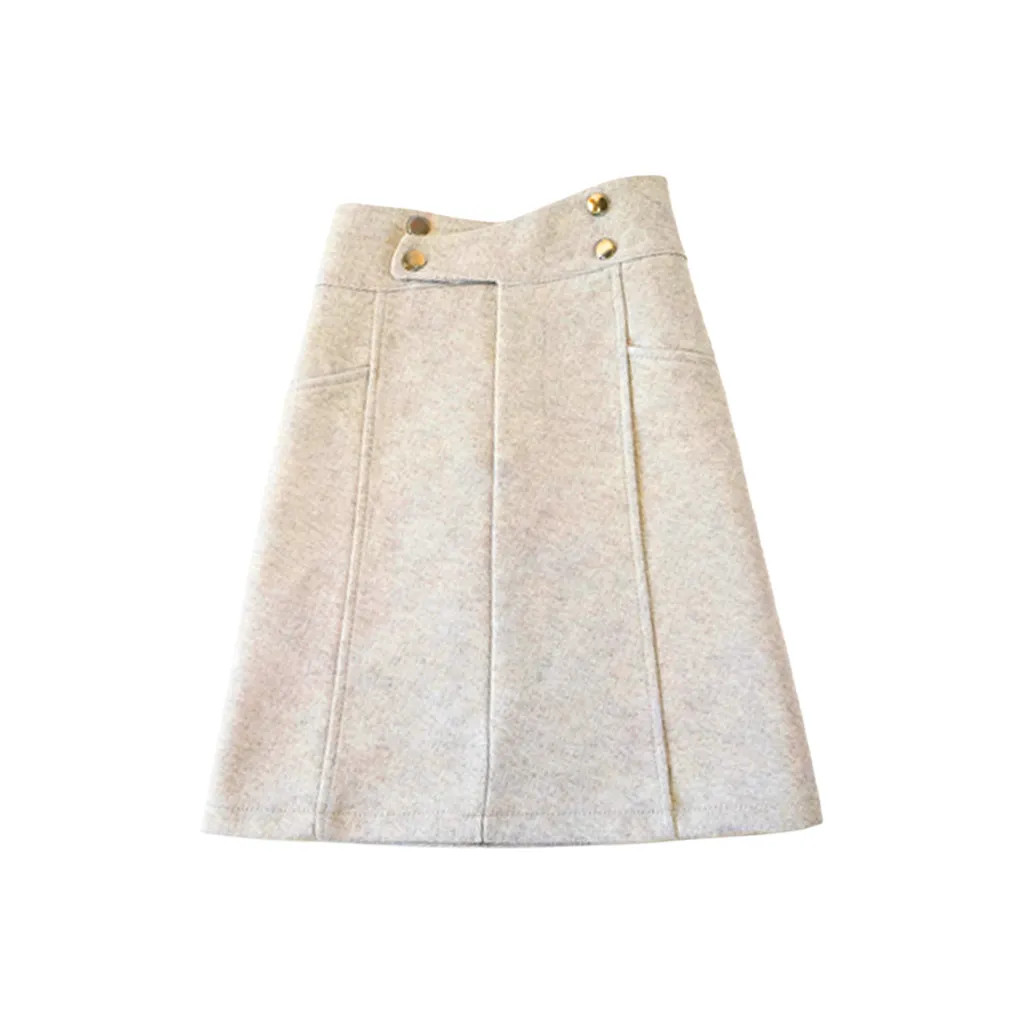 DANCANG Абрикос Женская Повседневная Короткая Юбка