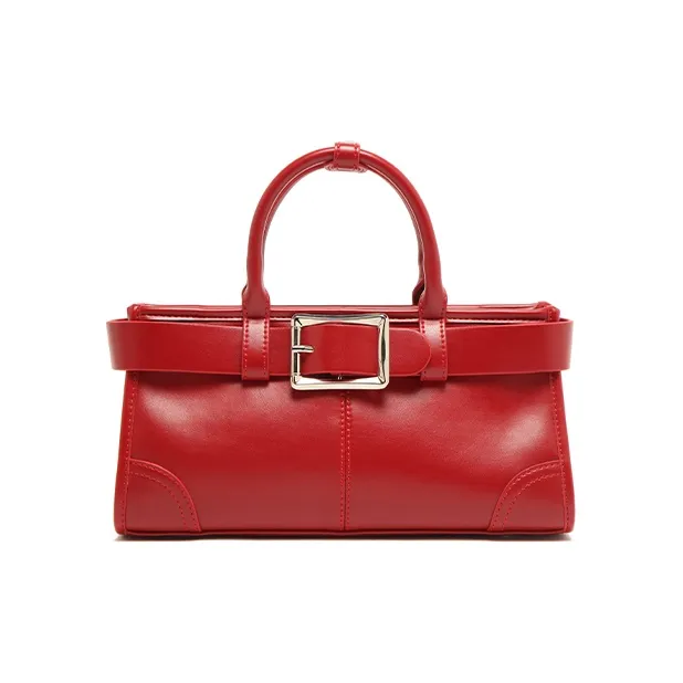 MICOCAH ПУ (полиуретан) с полиэстером и хлопком сумка обычный женский горячий красный молочный кофейный белый