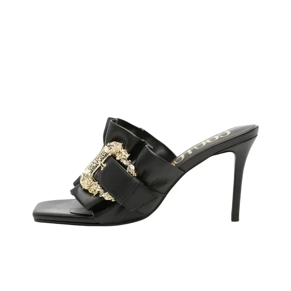 VERSACE JEANS COUTURE Slide Slippers Women's Black