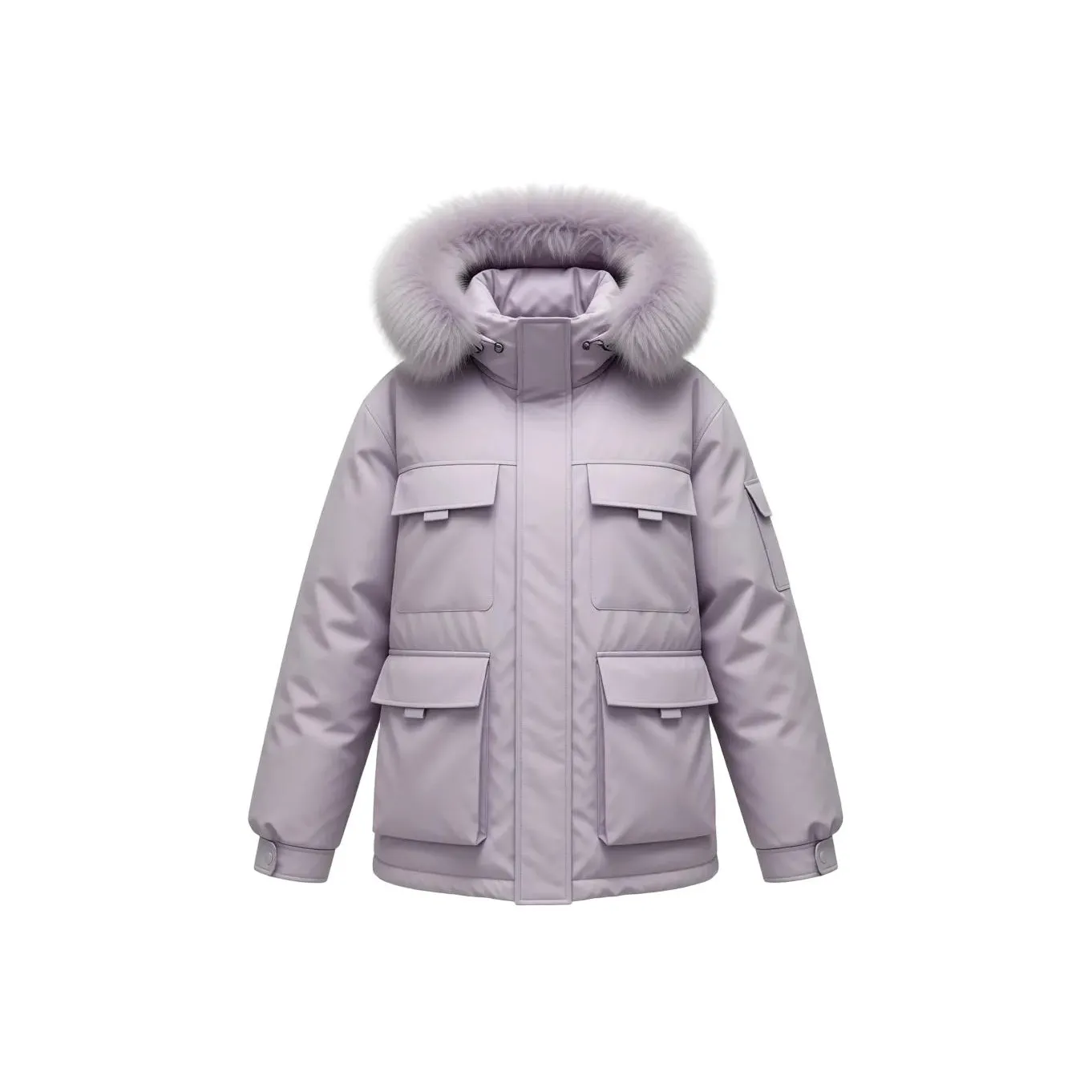 SDN by41 Фиолетовый Женские пуховики