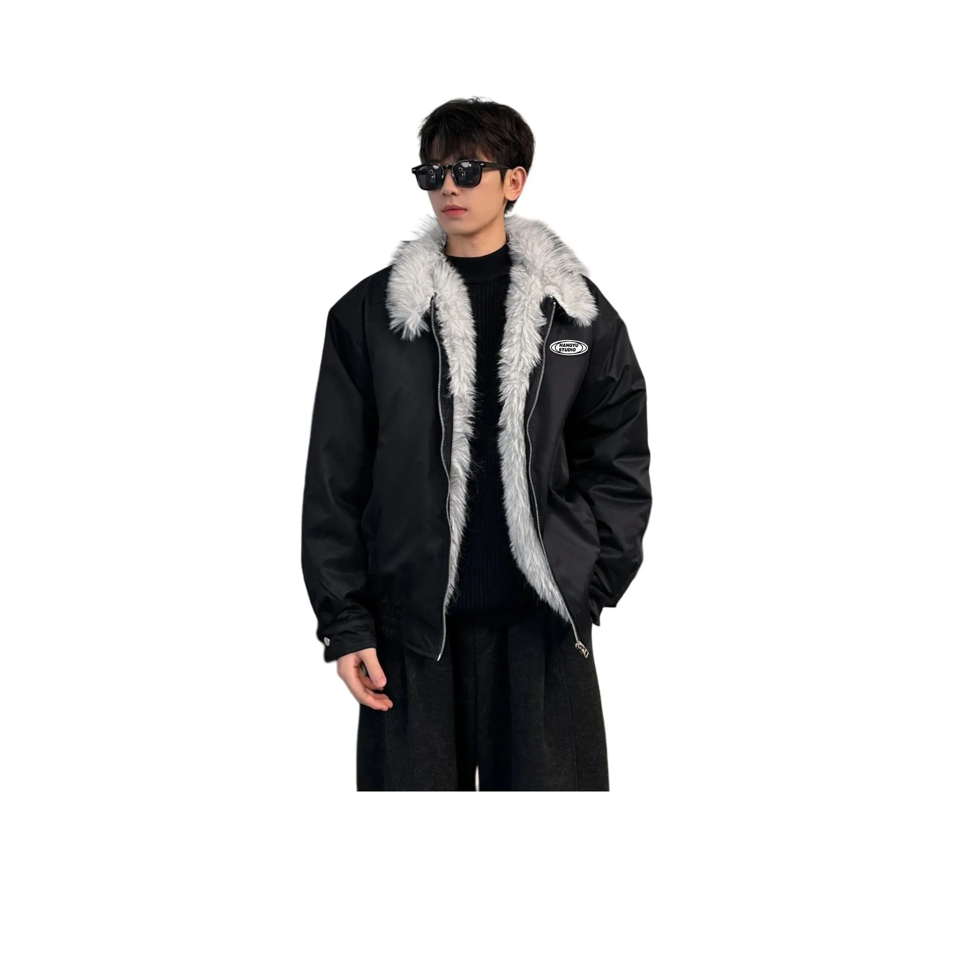 HANGYU Черный С подарками Съемный Брошь Унисекс Пуховики