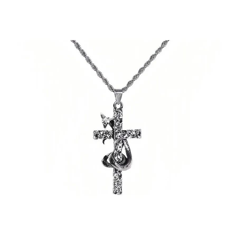 AKAK Титановые стальные ожерелья для мужчин