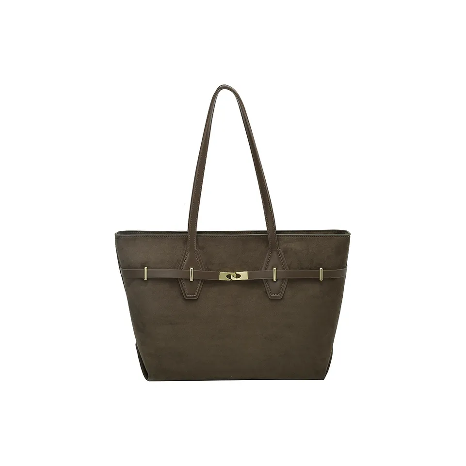 Vack Замша Сумка на плечо Женская Зеленая Кофейная Черная Коричневая Хаки